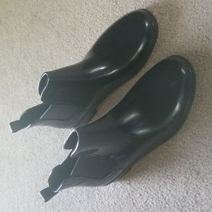 Black Rain Boots